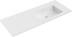 Mexen Otis, beépített mosdó 121 x 46, 5 cm, jobb oldali, matt fehér - 25181201P (25181201P)