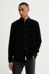 Tommy Hilfiger kordbársony ing fekete, regular, DM0DM22021 - fekete L