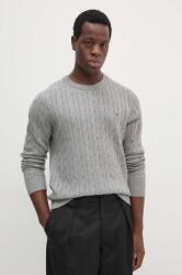 Tommy Hilfiger pamut pulóver könnyű, szürke - szürke XXL