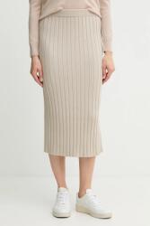 Calvin Klein Jeans szoknya bézs, maxi, ceruza fazonú, LV047D306G - bézs S