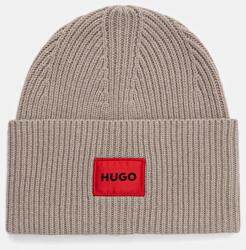 HUGO gyapjú sapka vastag, fekete, gyapjú, 50502579 - bézs Univerzális méret - answear - 29 990 Ft
