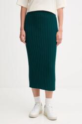Calvin Klein Jeans szoknya zöld, maxi, ceruza fazonú, LV047D306G - türkiz M
