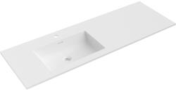 Mexen Otis, beépített mosdó 141 x 46, 5 cm, bal oldali, matt fehér, 25181401L (25181401L)