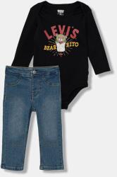 Levi's baba szett BEARRITO DENIM SET - fekete 92