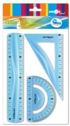Junior Vonalzókészlet - 3 db, színes/rugalmas