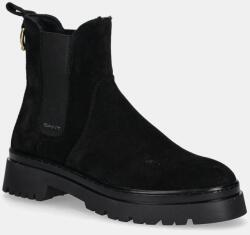 Gant magasszárú cipő velúrból Aligrey - fekete Női 38