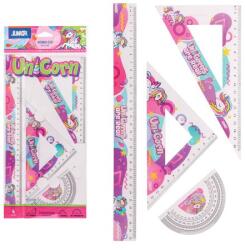 JUNIOR-ST Vonalzókészlet S30 UNICORN 4 db