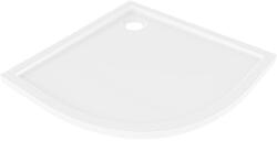 Mexen Flow, negyedkör alakú zuhanytálca, vékony, 80 x 80 cm, fényes fehér, 46Q108080 (46Q108080)