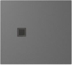 POLYSAN Öntött márványból készült Polysan, TRENECA zuhanytálca 100x90cm méretállítási lehetőséggel, szürke matt, 84306.31 (84306.31)