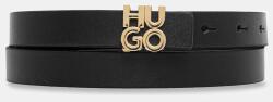 HUGO bőr öv fekete, 50554084 - fekete 80