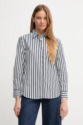 Benetton pamut ing galléros, fehér, regular, 59T7DQ0BH - sötétkék L