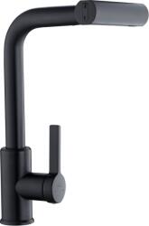 INVENA Nelia, magas mosogatócsaptelep, 4 funkciós kifolyóval, matt fekete, INV-BZ-34-004-A (INV-BZ-34-004-A)