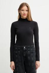 Tommy Hilfiger pulóver könnyű, fekete, WW0WW47462 - fekete XS