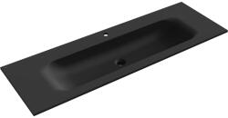 Mexen Vela, beépített mosdó 141 x 46, 5 cm, matt fekete, 25231471 (25231471)
