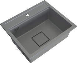 Gamma Quadro 5850, 1 rekeszes gránit mosogató 580x495x220 mm, szürke, GMA-ZLE000233 (GMA-ZLE000233)