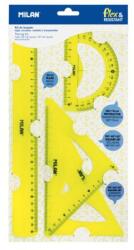 MILAN Vonalzókészlet MILAN "FLEX" rugalmas, sárga