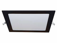 VIVALUX Süllyeszthető LED panel (222 mm - négyzet) 18W - természetes fehér, fekete (004739)
