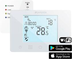 WENTOREX Control CW-3 RF WiFi programozható vezeték nélküli szobatermosztát fűtéshez (3A) (HY09RF-WiFI-w) - kazanexpressz
