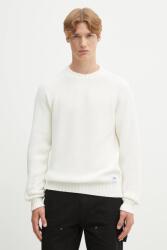 HUGO Blue pamut pulóver könnyű, bézs, 50551398 - bézs L