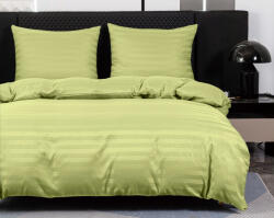  Lenjerie de pat din microfibra pentru hotel JASMINE fistic - dunga 2 cm Dimensiune lenjerie de pat: 70 x 90 cm | 140 x 200 cm Lenjerie de pat