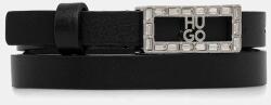 HUGO bőr öv fekete, 50554098 - fekete 95