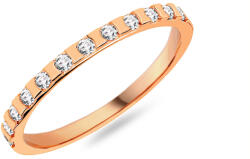  Női karikagyűrű cirkónia kövekkel 1, 7 mm, rosé arany IZKR025R-F-CZ