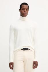 Tommy Hilfiger pulóver kasmír keverékből könnyű, sötétkék, garbónyakú, MW0MW28048 - bézs M