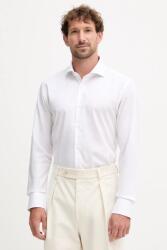 HUGO BOSS pamut ing olasz galléros, fehér, slim, 50550925 - fehér 42