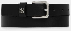 HUGO bőr öv fekete, 50552777 - fekete 80