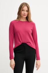 Benetton gyapjúkeverék pulóver - rózsaszín M