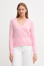 Benetton gyapjú pulóver - rózsaszín L - answear - 18 990 Ft