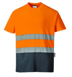 Portwest S173 - Kéttónusú Pamut komfort póló, Narancs (S173ONRXXXL)
