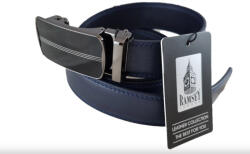 Ramsey London Valódi bőr férfi öv elegáns automata csatos sötétkék (fr-1333-blue)
