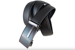 Ramsey London Valódi bőr férfi öv elegáns automata csatos fekete (fr-1333-black)