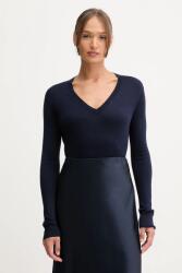 Benetton pulóver selyemkeverékből - sötétkék S - answear - 23 990 Ft