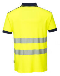 Portwest T180 - Jól láthatósági Vision pólóing, sárga/fekete (T180YBRXS)