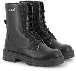 Karl Lagerfeld gyerek bokacsizma bőrből - fekete 39 - answear - 50 990 Ft