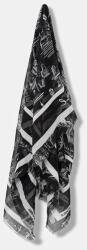 Karl Lagerfeld sál selyemmel - fekete Univerzális méret
