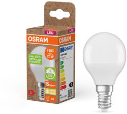 OSRAM LED izzó P45 gömb alakú E14 3.3W = 25W 250lm 2700K Meleg 200° PCR LAMPS Osram (4058075832046)