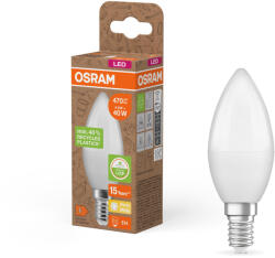 OSRAM LED izzó B37 gyertya E14 4.9W = 40W 470lm 2700K meleg 220° Osram PCR lámpák (4058075831964)
