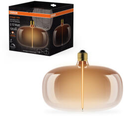 OSRAM LED dekoratív izzó E27 4W = 12W 120lm 1800K Meleg 320° Borostyánszínű Izzószálas Szabályozható Vintage 1906 Osram (4058075836365)