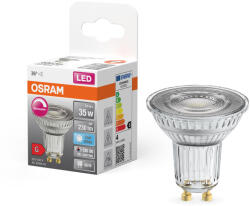 OSRAM LED izzó PAR16 reflektor GU10 3.4W = 35W 230lm 4000K Semleges CRI90 36° Szabályozható SUPERSTAR Osram (4058075797666)