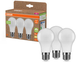 OSRAM 3x LED izzó A60 E27 8.5W = 60W 806lm 2700K Meleg 200° Osram PCR LÁMPÁK (4099854340338)