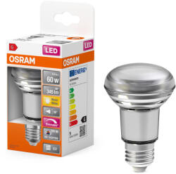 OSRAM LED izzó R63 reflektor E27 4.9W = 60W 345lm Meleg színhőmérséklet 2700K CRI90 36° Szabályozható SUPERSTAR Osram (4058075620308)