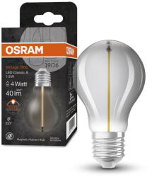 OSRAM LED dekoratív izzó A60 E27 1.8W = 4W 40lm 1800K Meleg 320° Füstölt Izzószál Vintage 1906 Osram (4099854050015)