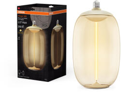 OSRAM LED dekoratív izzó E27 4W = 27W 280lm 2700K Meleg 320° Borostyánszínű Izzószál Vintage 1906 Osram (4099854173882)