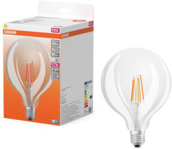 OSRAM LED izzó G124 gömb alakú E27 11W = 100W 1521lm 4000K Semleges CRI90 300° Izzószálas, szabályozható fényerővel SUPERSTAR PLUS CLASSIC Osram (4058075602939)