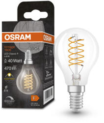 OSRAM LED dekoratív izzó A45 E14 4, 8 W = 40 W 470 lm 2700 K Meleg 320° Izzószálas, szabályozható fényerővel, Vintage 1906 Osram (4099854075742)