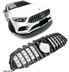  Mercedes Benz W177 V177 A-osztály 2018-2023 króm - fekete hűtőrács Panamerica AMG GT stílusban 360fok