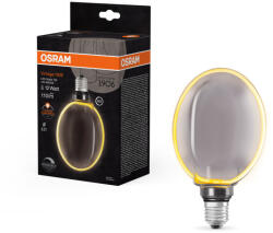 OSRAM LED dekoratív izzó G130 gömb alakú E27 4W = 12W 110lm 1800K Meleg 330° Füstölt izzószálas, szabályozható fényerővel Vintage 1906 Osram (4058075846104)